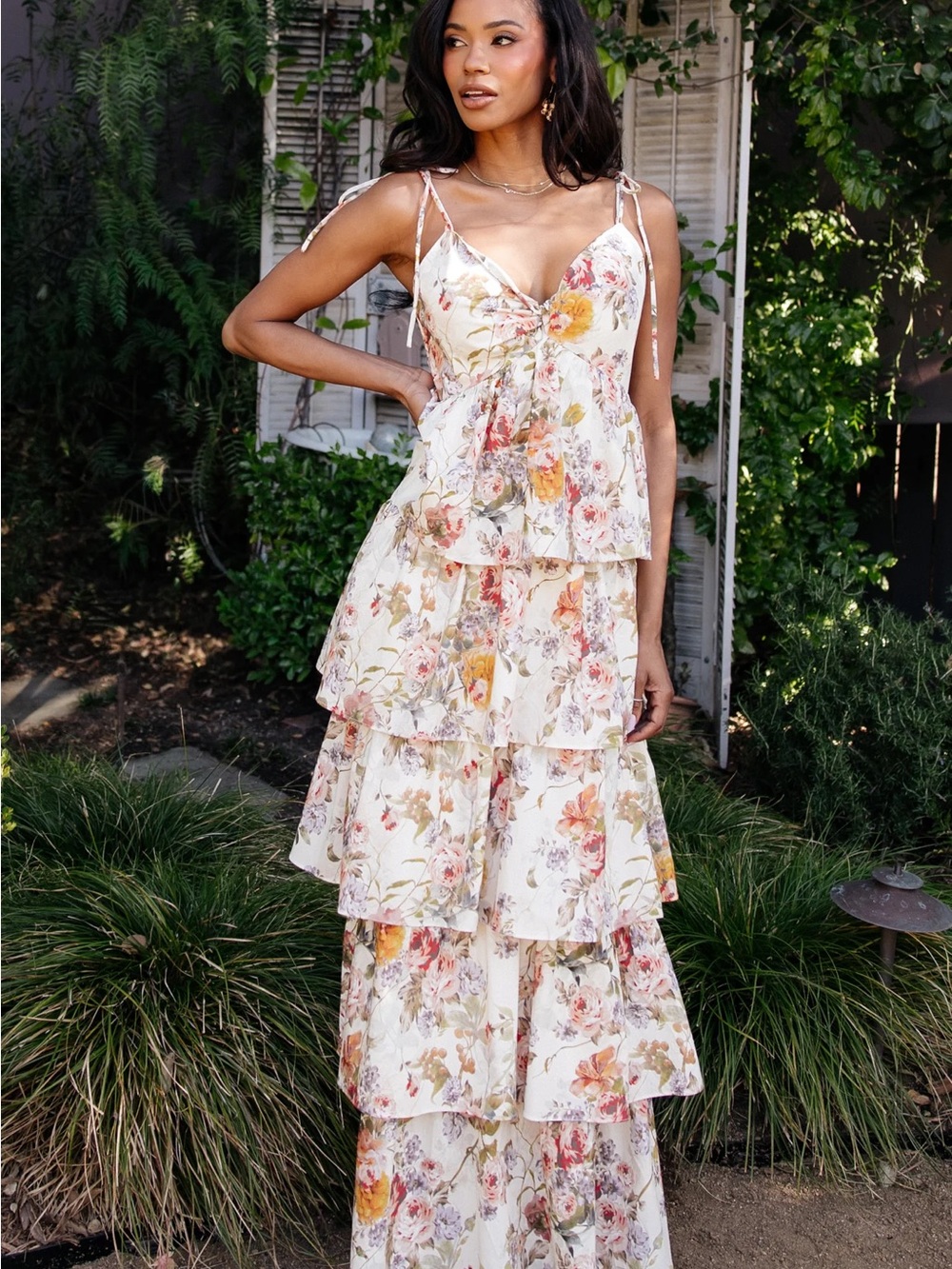 Baltic Born Angelica Floral Tiered Maxi Dress